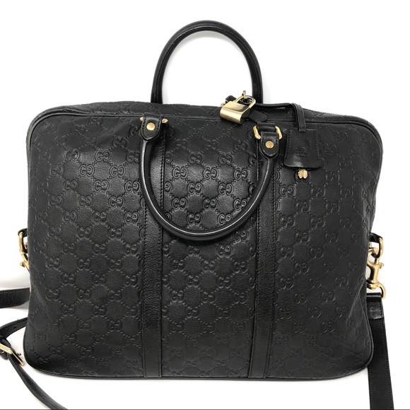 ✨GUCCI✨ Signature Monogram Leather Briefcase - Picture 5 of 8